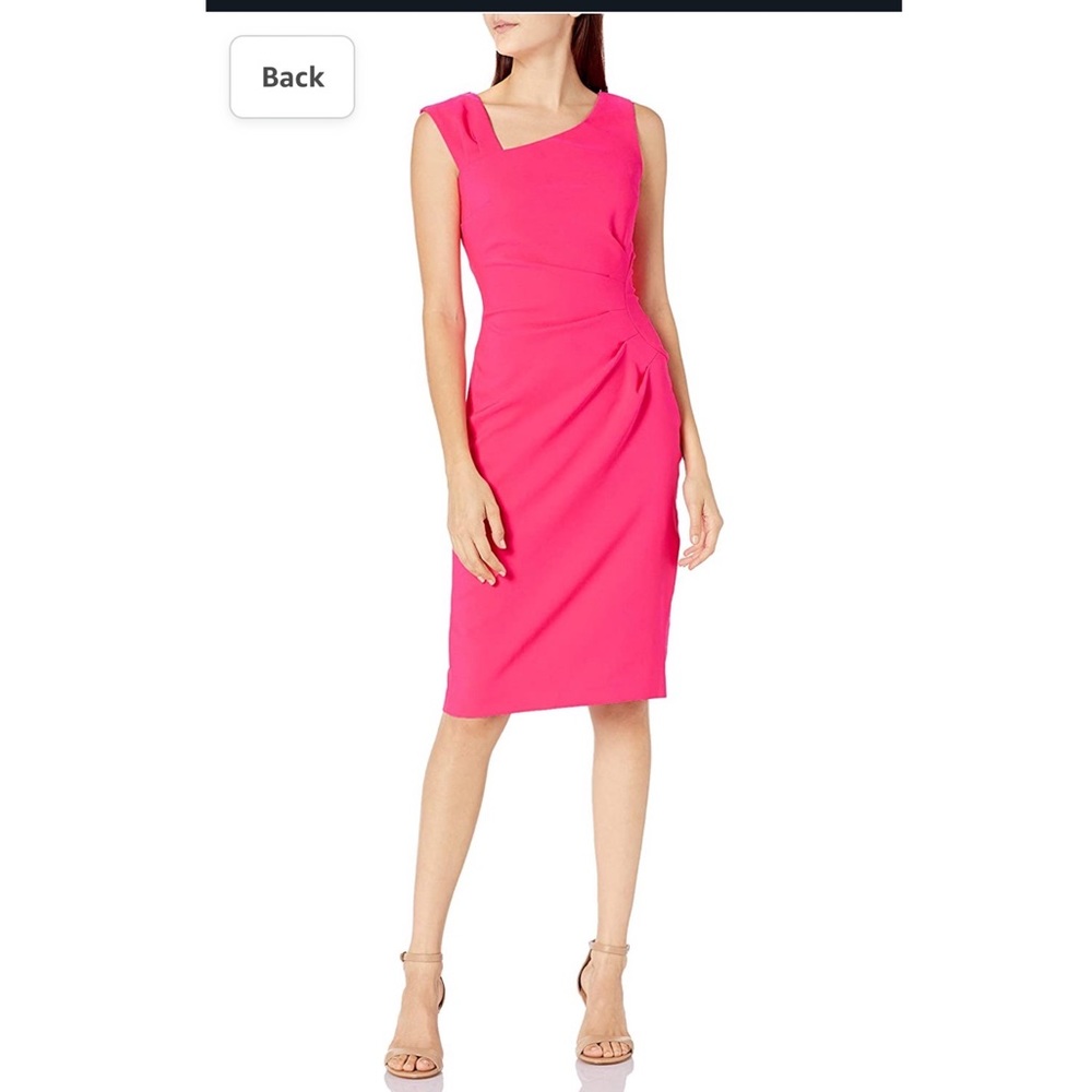 Laundry By Shelli Segal Hot Pink Dress Size 4 NWT